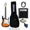 Ibanez Electric Guitars Bundles Tri Fade Burst Ibanez GRX40 Standard Electric Guitar Bundle