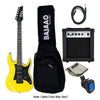 Ibanez Electric Guitars Bundles Yellow Ibanez GRX55B Standard Electric Guitar Bundle