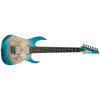 Ibanez Electric Guitars Ibanez RG1127PBFX RG Premium 7-String Electric Guitar With Bag - Caribbean Islet Flat