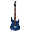 Ibanez Electric Guitars Transparent Blue Burst Ibanez GRX70QA RG Gio Series 6-String Electric Guitar