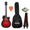 Ibanez Electro Acoustic Guitar Bundles Transparent Sunburst Ibanez AEG8E Electro-Acoustic Guitar Bundle with Gigbag, Picks, Strap and Polishing Cloth