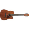 Ibanez Electro Acoustic Guitars Ibanez PF12MHCE PF Performance Series Dreadnought Cutaway Electro Acoustic Guitar - Open Pore Natural