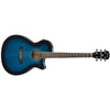 Ibanez Electro Acoustic Guitars Transparent Blue Sunburst Ibanez AEG8E Electro-Acoustic Guitar