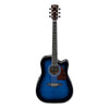 Ibanez Electro Acoustic Guitars Transparent Blue Sunburst Ibanez AW70ECE Artwood Electro Acoustic Guitar