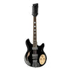 Italia Guitars Hollow & Semi-Hollow Electric Guitars Black High Polish Italia Guitars Rimini 12 Strings Hollow Electric Guitar