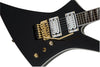 Jackson Electric Guitars Gloss Black Jackson X Series Kelly KEX 6 String Electric Guitar