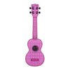 Kala Soprano Ukuleles Amethyst Purple Kala KA-WMT Transparent Waterman Soprano Ukulele with Bag