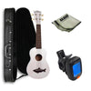 Kala Soprano Ukuleles Great White Kala Makala Soprano Ukulele Vintage Satin Finish Deluxe Ukulele Bundle