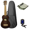 Kala Soprano Ukuleles Kala MK-SE Makala Soprano Ukulele with EQ Bundle with Case, Polishing Cloth & Tuner