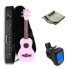 Kala Soprano Ukuleles Shell Pink Kala Makala Soprano Ukulele Vintage Satin Finish Deluxe Ukulele Bundle