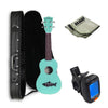 Kala Soprano Ukuleles Surf Green Kala Makala Soprano Ukulele Vintage Satin Finish Deluxe Ukulele Bundle