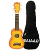 Kala Ukulele Bundles Orange Burst Kala MK-SD Makala Soprano Ukulele With Bajaao UB-S Gig Bag