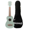 Kala Ukulele Bundles Shark Fin Gray Kala MK-SS Makala Soprano Ukulele With Bajaao UB-S Gig Bag