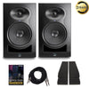 Kali Audio Monitor Speaker Bundles Kali Audio LP-8 2nd Wave Lone Pine Series 8" Active Studio Monitor with Isolation Pads, Cables and Ebook - Pair