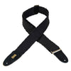 Levy's Guitar Straps Black Levy's MC8TWD Distressed Cotton 2 inch Guitar Strap