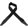 Levy's Guitar Straps Black Levy's MSSR80 Rayon Webbing 2 inch Guitar Strap