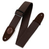 Levy's Guitar Straps Brown Levy's MSSC8 2 Inch Signature Series Cotton Guitar Strap