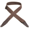 Levy's Guitar Straps Brown Levy's MSSC80 2 inch Heavy Cotton Guitar Strap