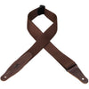 Levy's Guitar Straps Brown Levy's MSSR80 Rayon Webbing 2 inch Guitar Strap