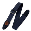 Levy's Guitar Straps Navy Blue Levy's MSSC8 2 Inch Signature Series Cotton Guitar Strap