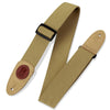 Levy's Guitar Straps Tan Levy's MSSC8 2 Inch Signature Series Cotton Guitar Strap