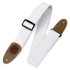 Levy's Guitar Straps White Levy's MSSC8 2 Inch Signature Series Cotton Guitar Strap