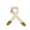 Levys Guitar Straps Natural Levys MC8-XL-ACM 2 Inch Basic Cotton With Suede Strip Guitar Strap