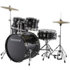 Ludwig Acoustic Drum Kits Black Ludwig Accent Drive 5 Piece Acoustic Drum Kit With Hardware & Cymbals