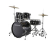 Ludwig Acoustic Drum Kits Black Ludwig Accent Fuse 5-Piece Acoustic Drum Kit With Hardware & Cymbals