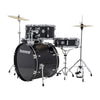 Ludwig Acoustic Drum Kits Black Sparkle Ludwig Accent Drive 5 Piece Acoustic Drum Kit with Hardware, Cymbals & Drum Throne