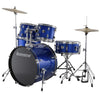 Ludwig Acoustic Drum Kits Blue Ludwig Accent Drive 5 Piece Acoustic Drum Kit With Hardware & Cymbals