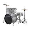 Ludwig Acoustic Drum Kits Silver Ludwig Accent Fuse 5-Piece Acoustic Drum Kit With Hardware & Cymbals