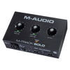 M-Audio Audio Interfaces M-Audio M-Track Solo 2-Channel USB Audio Interface With 1 Crystal Preamp, Phantom Power & Instrument Input - Open Box