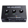 M-Audio Audio Interfaces M-Audio M-Track Solo 2-Channel USB Audio Interface With 1 Crystal Preamp, Phantom Power & Instrument Input - Open Box