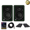 Mackie Monitor Speaker Bundles Mackie CR3 3inch Creative Reference Multimedia Monitors with Isolation Pads, Cables and Ebook  - Pair