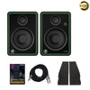 Mackie Monitor Speaker Bundles Mackie CR4 XBT Class D Studio Multimedia Monitors with Bluetooth, Isolation Foam Pads, Cables & Ebook - Pair