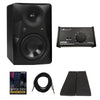 Mackie Monitor Speaker Bundles Mackie MR Series 524 Powered Active Studio Monitor Speakers with Controller, Acoustic Foam Pad, Polishing Cloth, Ebook & Warranty - Single