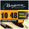 Magma Acoustic Guitar Strings Light Magma Bronze 85-15 Round Wound Acoustic Guitar Strings