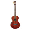 Mahalo Baritone Ukuleles Transparent Brown Mahalo MJ4VT Semi Electric Baritone Ukulele With Bag