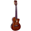 Mahalo Concert Ukuleles Transparent Brown Mahalo MJ2CE Cutaway Concert Semi Electric Ukulele