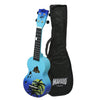 Mahalo Soprano Ukuleles Blue Burst Mahalo MD1HA Designer Series Soprano Ukulele with Bag