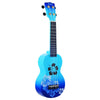 Mahalo Soprano Ukuleles Blue Burst Mahalo MD1HB Designer Series Soprano Ukulele with Bag