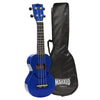 Mahalo Soprano Ukuleles Blue Mahalo U-Smile Series Soprano Ukulele With Bag