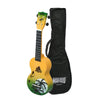 Mahalo Soprano Ukuleles Green Burst Mahalo MD1HA Designer Series Soprano Ukulele with Bag