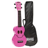 Mahalo Soprano Ukuleles Pink Mahalo U-Smile Series Soprano Ukulele With Bag