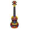 Mahalo Soprano Ukuleles Tiki Mahalo Art Series Soprano Ukulele With Bag