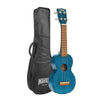 Mahalo Soprano Ukuleles Transparent Blue Mahalo MK1 Kahiko Series Soprano Ukulele With Bag