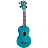 Mahalo Soprano Ukuleles Transparent Blue Mahalo Slimline Series Soprano Ukulele With Bag 