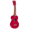 Mahalo Soprano Ukuleles Transparent Red Mahalo MK1 Kahiko Series Soprano Ukulele With Bag