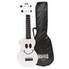 Mahalo Soprano Ukuleles White Mahalo U-Smile Series Soprano Ukulele With Bag